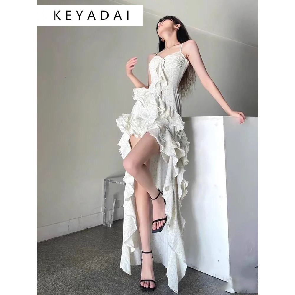 KEYADAI Váy đi biển Váy Đầm Váy nữ body đầm thời trang Casual Minimalist Thể thao WLQ2440AXT 15Z240409 | BigBuy360 - bigbuy360.vn