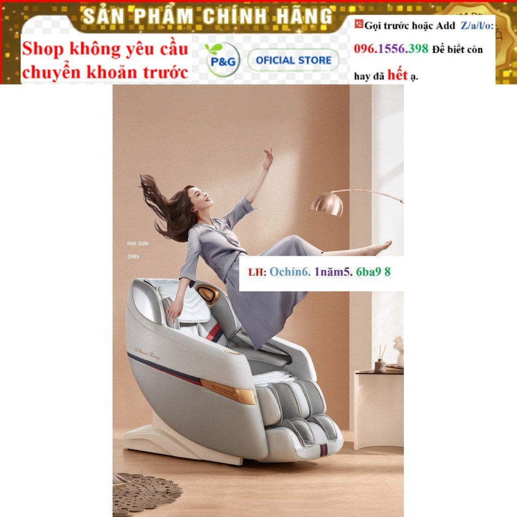 <NEW Ghế Massage Toàn Thân 4D, điều khiển giọng nói OKINAWA OS 950 pro vv