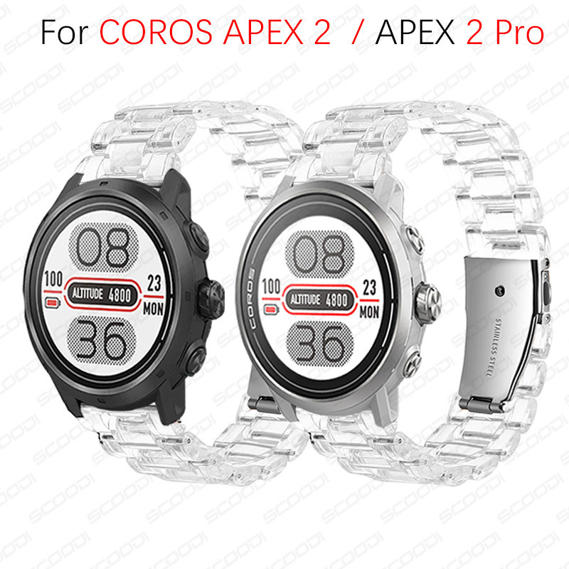 Dây đeo vòng tay bằng nhựa trong suốt cho vòng đeo tay COROS APEX 2 Pro / Coros Apex 2