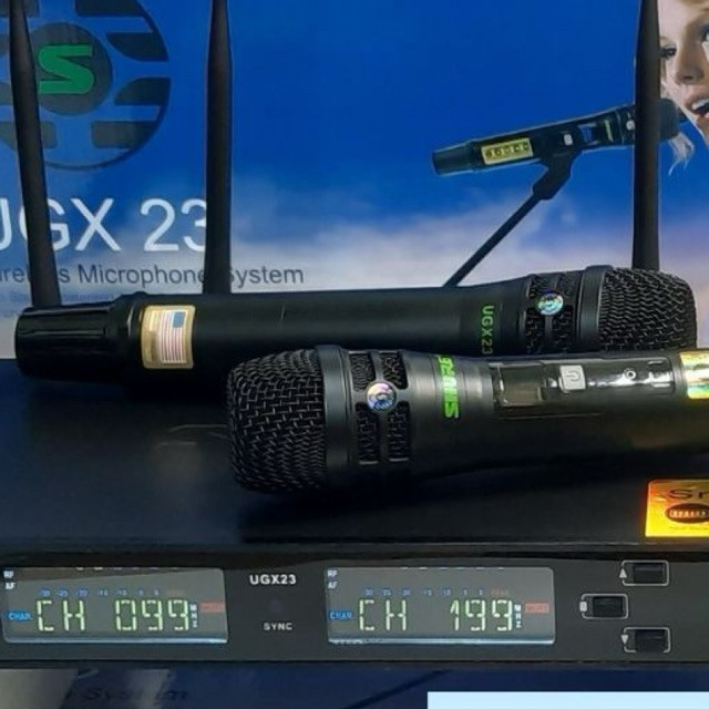 Micro không dây SHURE UGX-23 Chính hãng, 4 râu tiếp sóng
