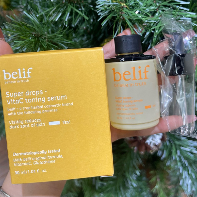 [ƯU ĐÃI SHOP MỚI] [Belif] Tinh chất làm sáng da xỉn màu BELIF Super drops - VitaC toning serum 30ml