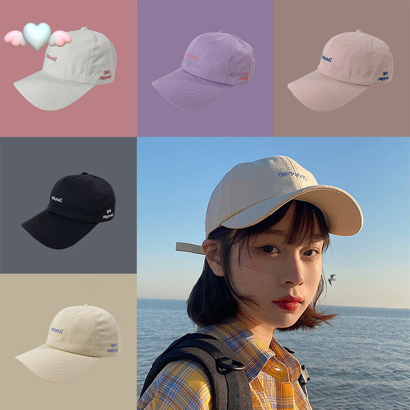 Mũ Lưỡi Trai Thêu Chữ Phong Cách Hàn Quốc Thời Trang Cá Tính Cho Nữ