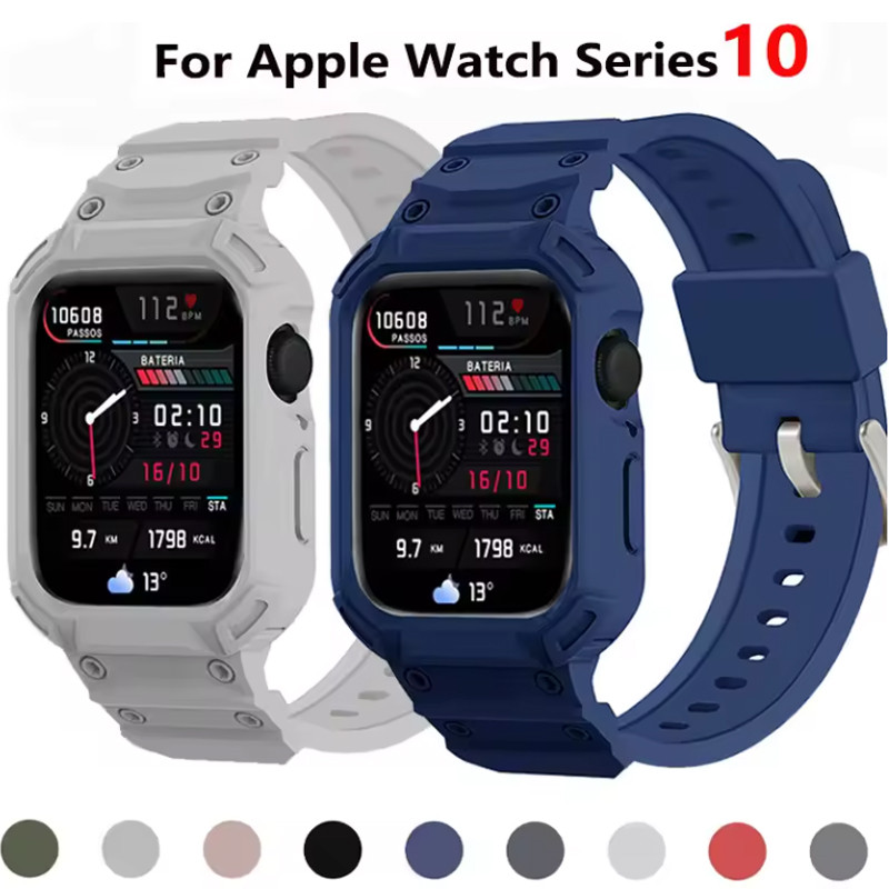 Retrofits Dây đeo bảo vệ thể thao Dây đeo một mảnh cho Apple Watch Series 10 46mm 42mm IWatch Series