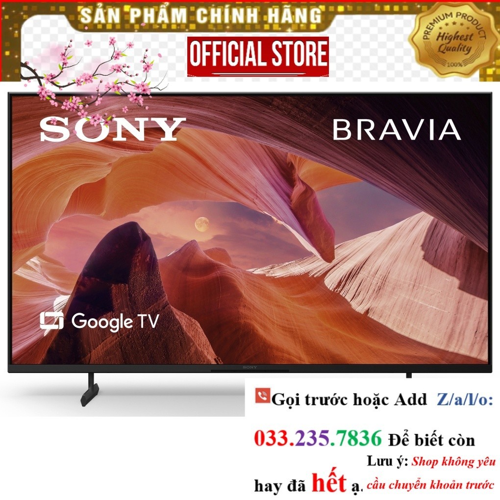 >Sale< Google Tivi Sony 4K 43 inch KD-43X80L
