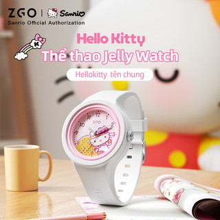 Đồng Hồ Nữ ZGO x Sanrio Chống nước Dễ Thương Dạ Quang hello kitty 877 with box cho trẻ em