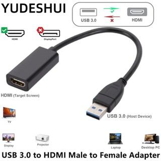 Yudeshui chuyển đổi hdmi, cáp chuyển đổi usb đồng bộ hóa âm thanh và video 1080p, usb 3.0 sang hdmi lõi dây đồng gương đồng hiển thị cáp âm thanh và video truyền hình