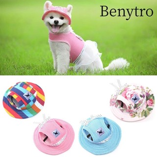 Benytro Có Sẵn] Phụ Kiện Mũ Vải Canvas Che Nắng Đi Biển Cho Thú Cưng