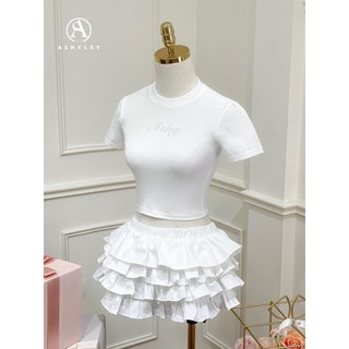 Set Áo Cotton Chân Váy Tầng TKCC ASHYLEY