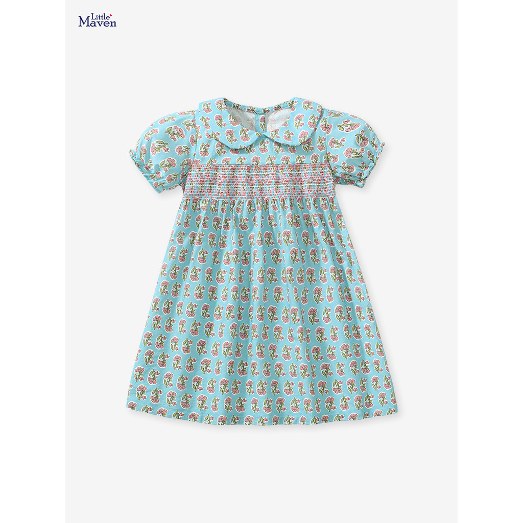 Đầm Công Chúa Cotton Trơn Dáng Dài Dễ Thương Cho Bé Gái 1-7 Tuổi