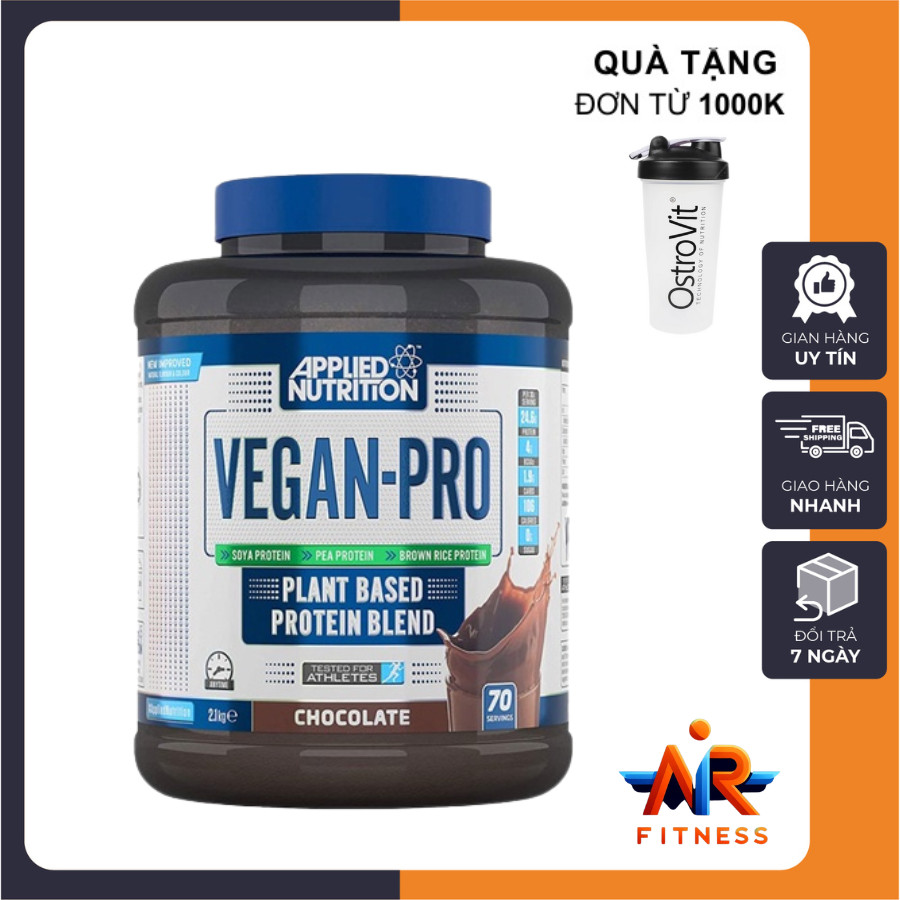 [FreeShip]  Vegan Pro 2.1kg 70 lần dùng - Không Nóng Bổ sung protein từ thực vật