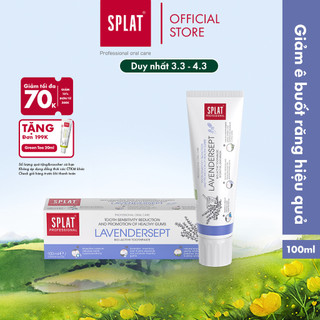 Kem Đánh Răng Giảm Ê Buốt SPLAT Lavendersept Professional Giúp Nướu Khỏe Mạnh, Làm Trắng Và Giảm Ê Buốt Răng 100ml