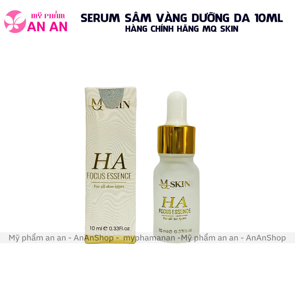 SERUM SÂM VÀNG MQ SKIN 10ML, DƯỠNG DA CĂNG BÓNG MỀM MIN - HÀNG CHÍNH HÃNG 8936117150968