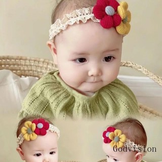 Bb bé băng đô co giãn băng đô có hoa oranament thời trang bé gái băng đô ren chi tiết mũ cho bé gái