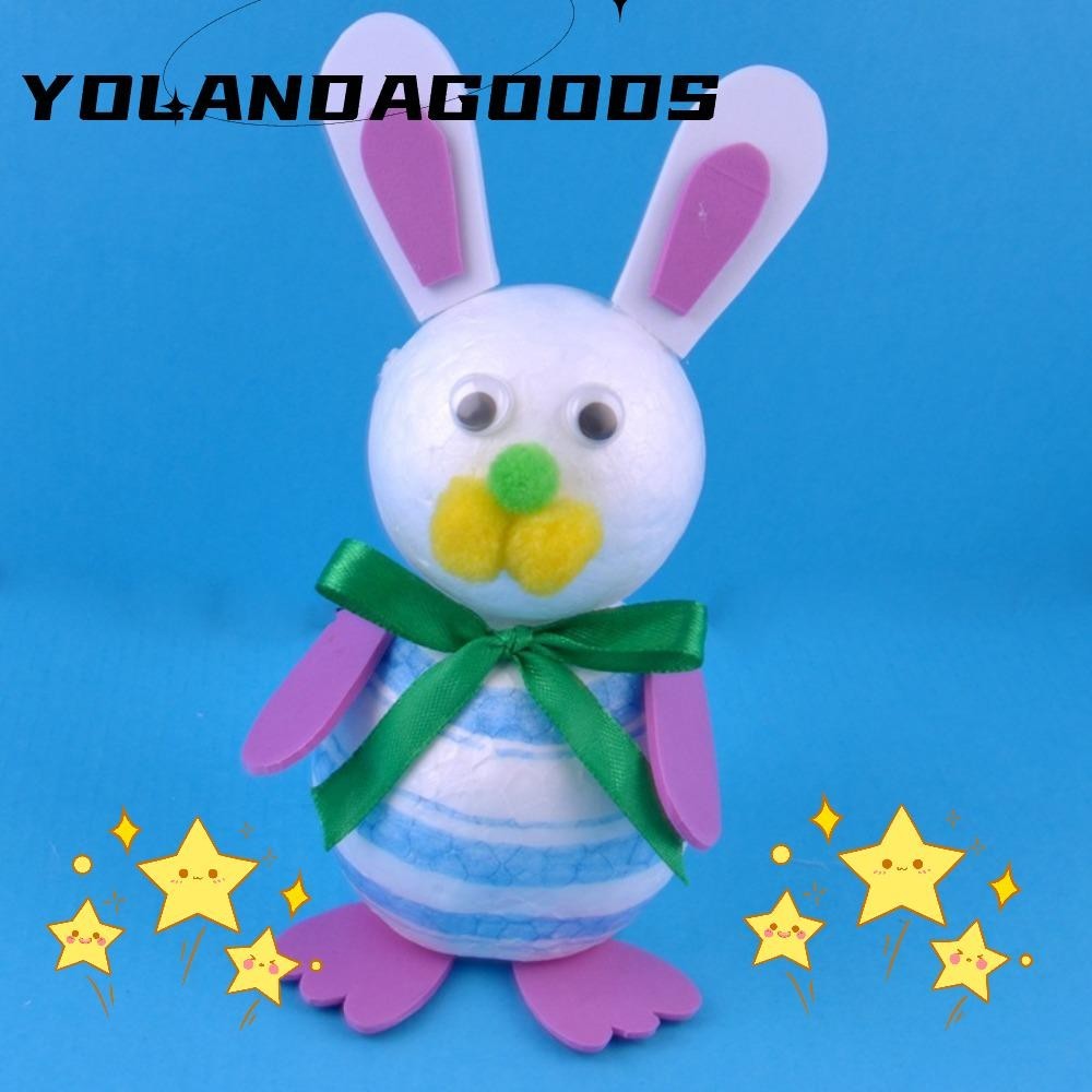 Thỏ Phục Sinh YOLA, Osterhase DIY Có Thể Màu, Xốp Động Vật Mô Hình Doodle Gà Phục Sinh