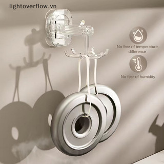 Móc xoay sáu móng vuốt cốc hút- 360° Móc cốc hút sáu móng xoay, Giá đỡ dụng cụ nhà bếp gấp xoay 360 độ