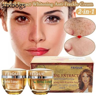 szxbogs 2 cái / bộ Kem tàn nhang Điều trị loại bỏ da mặt Blemish Melasma