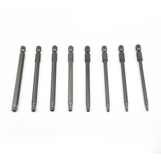 Fsfo _ 8 cái bộ mũi khoan tuốc nơ vít torx 100mm đầu từ an ninh lục giác cực dài