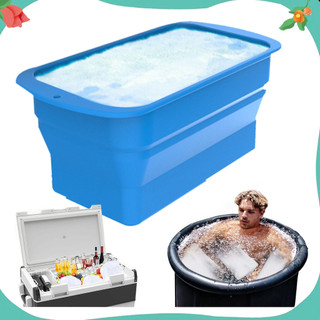 Mát _ Khuôn làm đá viên silicon có thể gập lại Dễ dàng tháo dỡ nhanh Khuôn làm đá viên gia cố lớn