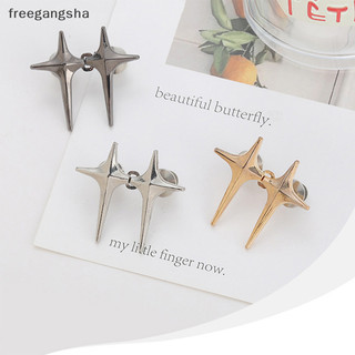 [Freg] Khóa thắt lưng hình ngôi sao chéo hợp thời trang Kẹp quần có thể tháo rời có thể điều chỉnh Thắt lưng Thắt chặt nút kim loại không cần đinh cho trang trí quần jean FDH