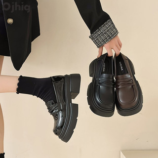 Giày lười một chân màu đen thời trang dành cho nữ OJHIG