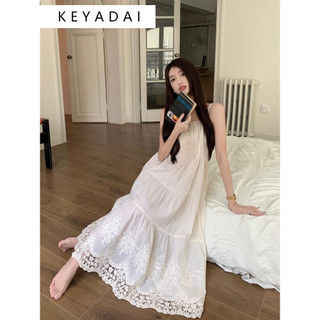 KEYADAI Váy đi biển Váy Đầm Váy nữ body đầm hàn quốc Xu hướng Trendy INS WLQ2430PGD 13Z240325