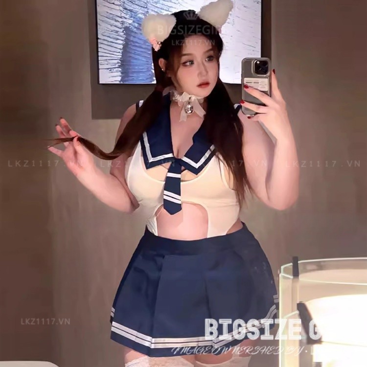 Đồ Ngủ Cosplay Sexy Nữ Sinh Bigsize Bộ Váy Ngủ Sexy Cosplay Học Sinh Nhật Bản Anime Đồng Phục Gợi Cảm quyến rũ
