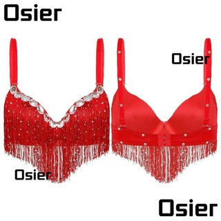 Áo ngực khiêu vũ bụng osier1 cho thái lan / ấn độ / ả rập mặc áo ngực dây tua rua sequin