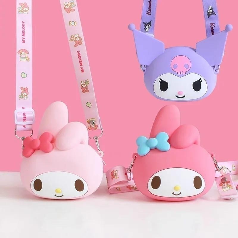 Kuromi Túi Silicon Túi Đeo Vai Búp Bê Kawaii Hoạt Hình Nữ Túi Ví Nữ KT Y2k Túi Bé Gái Quà Tặng