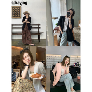 spraying áo nữ blazer áo vest nữ   chic unique fashionable Thời trang WFK2430RZR 13Z240330