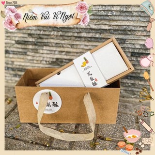 20 HỘP ~ Hộp Bánh Dứa Giấy Kraft Cổ Điển Tinh Tế