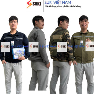 Áo kaki pha cotton, áo lắp quạt điều hòa ( không đi kèm phụ kiện)