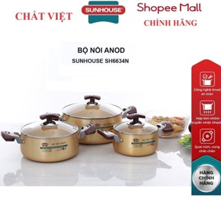 BỘ NỒI ANOD SUNHOUSE SH6634N