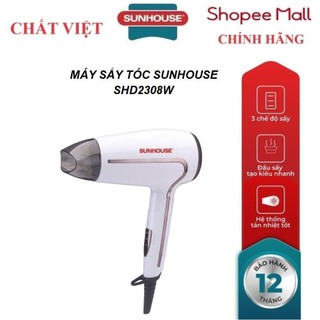 Máy sấy tóc sunhouse shd2308w - công suất 1500w