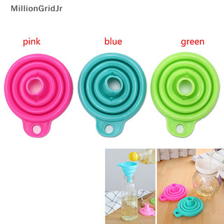 Mlg silicone gel có thể gập lại thực tế phễu có thể gập lại dụng cụ nhà bếp JR