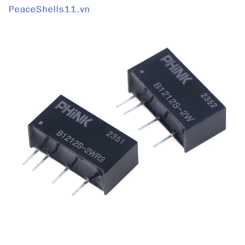 Peaceshells Đen B1212S-2W B1212S-2WR2 / R3 12V Đến 12V DC-DC Mô-đun nguồn cách ly Bảo vệ ngắn mạch P