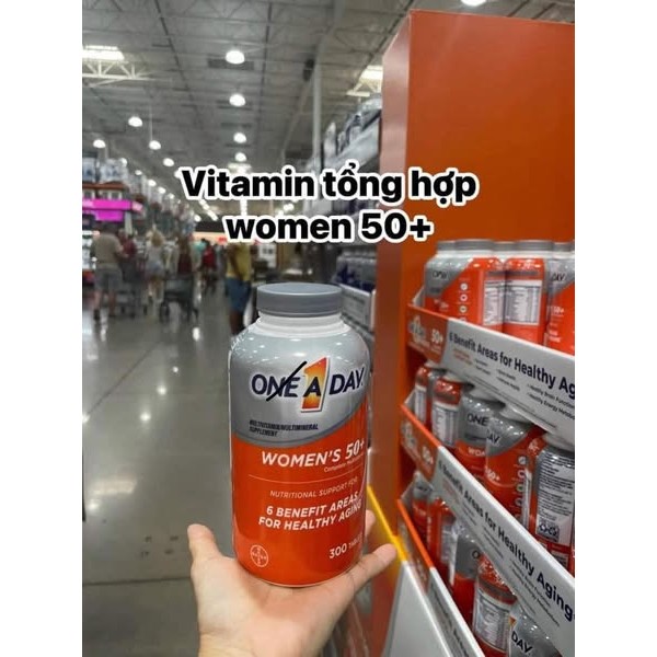 CHÍNH HÃNG MỸ Hộp 300 viên Vitamin tổng hợp One A Day For Women 50+ của mỹ
