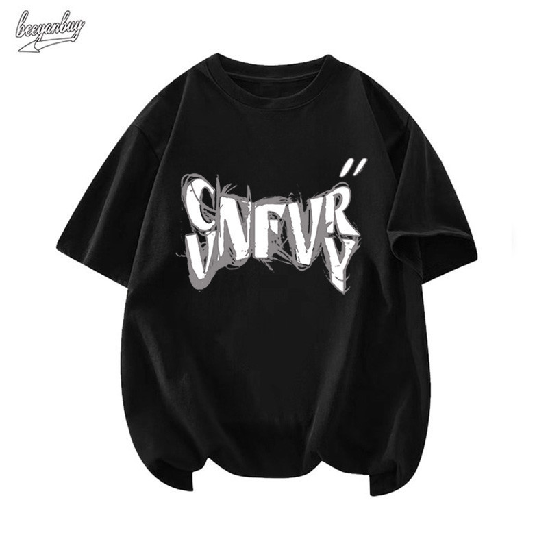 【HOT】 Áo phông BEEYANBUY Chữ thiết kế T-shirt áo nam big size t shirt nam ulzzang 100% cotton-Y1464 