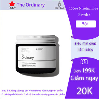 Bột The Ordinary 100% Niacinamide Powder Giúp Giảm Thâm, Sáng Da, Đều Màu 20g By SKINFIELD