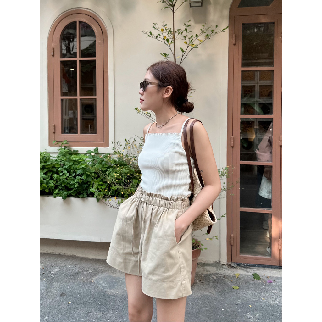Quần 𝘀𝗵𝗼𝗿𝘁 nữ linen lưng thun, Quần đùi nữ phong cách hàn quốc - 𝗥𝘂𝗯𝗲𝗿 𝘀𝗵𝗼𝗿𝘁 MQ040 | BigBuy360 - bigbuy360.vn