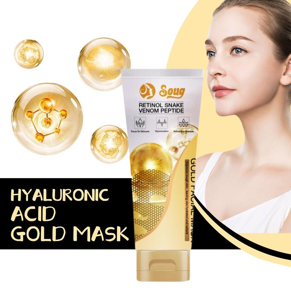 100gsoug Retinol Snake Peptide Gold Facial Mask Tube Mounted Facial Care Facial Mask K7X2