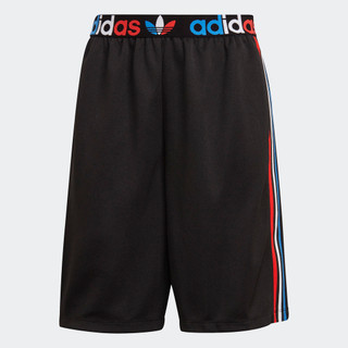 adidas Phong cách sống Quần Short Dáng Dài Tricolor Adicolor Primeblue Nữ Đen GN2934