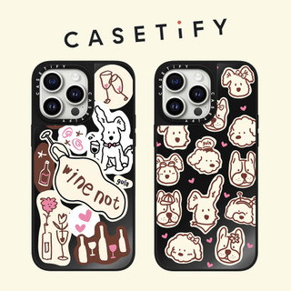 Casetify quan tâm Mẹo chó gương mặt Ốp điện thoại cho iPhone 15 Pro Max 14 ProMax 13 12Pro 11 Vỏ cứng điện thoại chống sốc Vỏ bảo vệ điện thoại di động