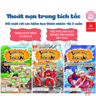  Sách - Thoát nạn trong tích tắc - Đối mặt với hỏa hoạn lũ lụt động đất - Dành cho bé từ 5-15 tuổi - Đinh Tị Books 