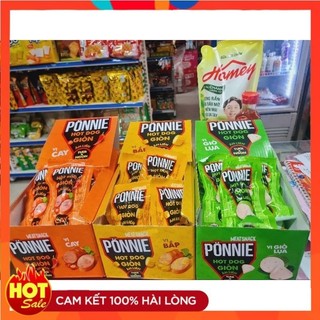 Hộp 20 chiếc Hotdog Ponnie ăn liền mix vị