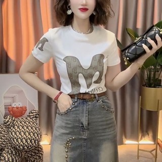 Áo thun Cotton nữ, giản dị, cỡ lớn