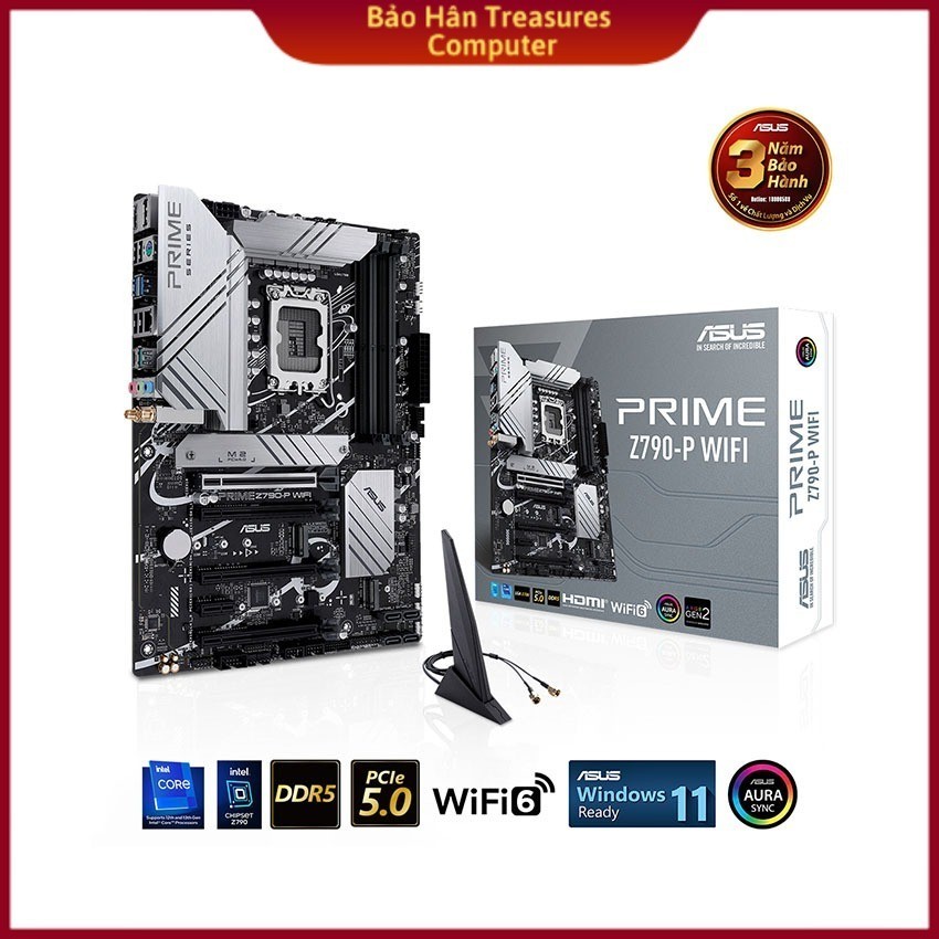 MAINBOARD ASUS PRIME Z790-P WIFI-CSM DDR5 - HÀNG CHÍNH HÃNG