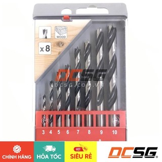 Bộ mũi khoan gỗ chân tròn 8 cái Makita D-57227 | DCSG