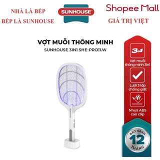 Vợt muỗi thông minh 3in1 sunhouse she-pro11.w