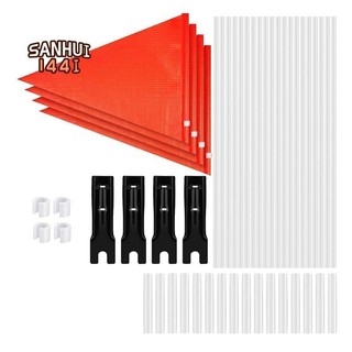 Cờ An Toàn Xe Đạp Trẻ Em Đuôi Xe Đạp Cờ Cực Có Cực Và Gắn Chân Đế 6Ft Có Thể Điều Chỉnh Cao Chống Thấm Nước