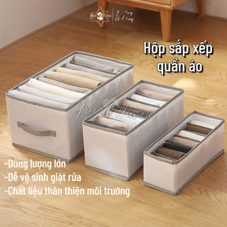 Hộp vải đựng quần áo chia ngăn Grand Haven chất liệu khung PP sắp xếp phân loại  7-12 ngăn
